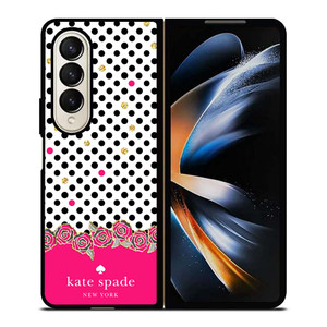 KATE SPADE PINK POLKADOTS Samsung Galaxy Z Fold 4 Case Cover KATE SPADE PINK POLKADOTS Samsung Galaxy Z Fold 4 Case Cover