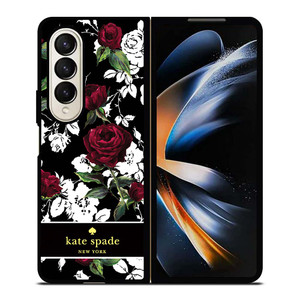 KATE SPADE ROSE RED WHITE Samsung Galaxy Z Fold 4 Case Cover