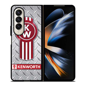 KENWORTH TRUCKS METAL PLATE Samsung Galaxy Z Fold 4 Case Cover KENWORTH TRUCKS METAL PLATE Samsung Galaxy Z Fold 4 Case Cover