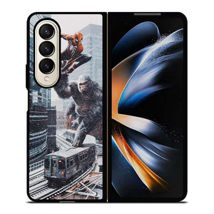 KINGKONG VS SPIDER Samsung Galaxy Z Fold 4 Case Cover KINGKONG VS SPIDER Samsung Galaxy Z Fold 4 Case Cover