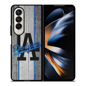 LA LOS ANGELES DODGERS WOODEN LOGO Samsung Galaxy Z Fold 4 Case Cover