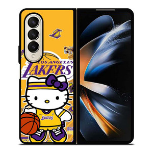 LAKERS HELLO KITTY Samsung Galaxy Z Fold 4 Case Cover LAKERS HELLO KITTY Samsung Galaxy Z Fold 4 Case Cover