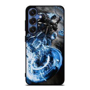 GHOST RIDER BLUE FIRE Samsung Galaxy Z Fold 3 Case Cover GHOST RIDER BLUE FIRE Samsung Galaxy Z Fold 3 Case Cover