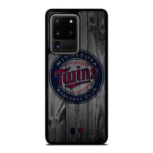 MINNESOTA TWINS BASEBALL MLB WOOD LOGO Samsung Galaxy S20 Ultra Case Cover