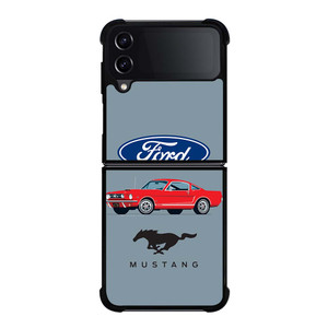 1965 FORD MUSTANG ILLUSTRATION Samsung Galaxy Z Flip 4 Case Cover