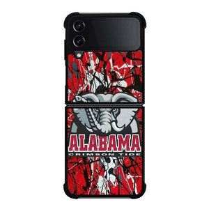 ALABAMA CRIMSON TIDE SPLASHED LOGO Samsung Galaxy Z Flip 4 Case Cover ALABAMA CRIMSON TIDE SPLASHED LOGO Samsung Galaxy Z Flip 4 Case Cover