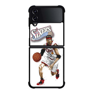 ALLEN IVERSON SIXERS NBA BASKETBALL Samsung Galaxy Z Flip 4 Case Cover