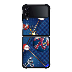 ATLANTA BRAVES LOVE BASEBALL Samsung Galaxy Z Flip 4 Case Cover