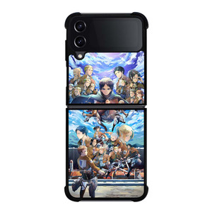 ATTACK ON TITAN ANIME CHARACTER Samsung Galaxy Z Flip 4 Case Cover ATTACK ON TITAN ANIME CHARACTER Samsung Galaxy Z Flip 4 Case Cover