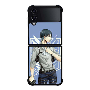 ATTACK ON TITAN ANIME LEVI Samsung Galaxy Z Flip 4 Case Cover ATTACK ON TITAN ANIME LEVI Samsung Galaxy Z Flip 4 Case Cover