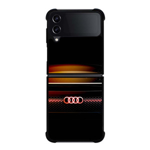 AUDI METAL GLOW LOGO Samsung Galaxy Z Flip 4 Case Cover AUDI METAL GLOW LOGO Samsung Galaxy Z Flip 4 Case Cover