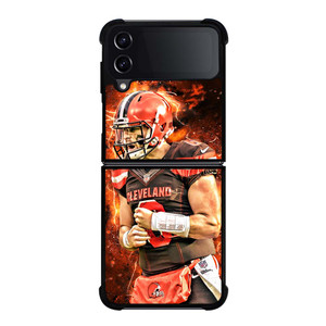 BAKER MAYFIELD CLEVELAND BROWNS NFL 2 Samsung Galaxy Z Flip 4 Case Cover BAKER MAYFIELD CLEVELAND BROWNS NFL 2 Samsung Galaxy Z Flip 4 Case Cover