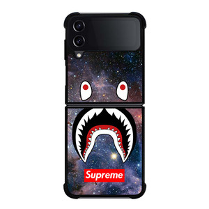 BAPE CAMO SHARK SUPREME NEBULA Samsung Galaxy Z Flip 4 Case Cover BAPE CAMO SHARK SUPREME NEBULA Samsung Galaxy Z Flip 4 Case Cover