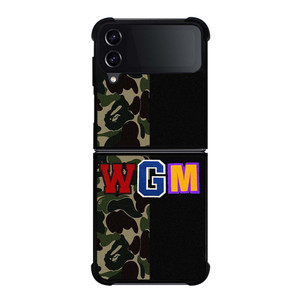 BAPE WGM CAMO Samsung Galaxy Z Flip 4 Case Cover BAPE WGM CAMO Samsung Galaxy Z Flip 4 Case Cover