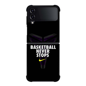 BASKETBALL NEVER STOPS BLACK MAMBA Samsung Galaxy Z Flip 4 Case Cover