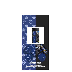 BEAR BRICK KAWS ROBOT BLUE Samsung Galaxy Z Flip 4 Case Cover BEAR BRICK KAWS ROBOT BLUE Samsung Galaxy Z Flip 4 Case Cover