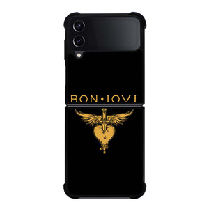 BON JOVI BAND LOGO GOLD Samsung Galaxy Z Flip 4 Case Cover
