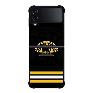 BOSTON BRUINS LOGO STRIPED Samsung Galaxy Z Flip 4 Case Cover BOSTON BRUINS LOGO STRIPED Samsung Galaxy Z Flip 4 Case Cover