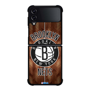 BROOKLYN NETS WOODEN LOGO Samsung Galaxy Z Flip 4 Case Cover