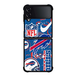 BUFFALO BILLS NFL STICKER BOMB Samsung Galaxy Z Flip 4 Case Cover BUFFALO BILLS NFL STICKER BOMB Samsung Galaxy Z Flip 4 Case Cover