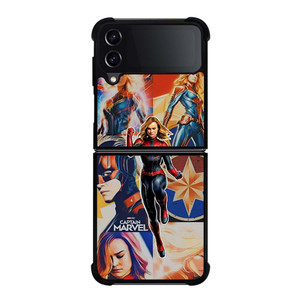 CAPTAIN MARVEL SUPER HERO COLLAGE Samsung Galaxy Z Flip 4 Case Cover