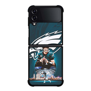 CARSON WENTZ PHILADELPHIA EAGLES NFL Samsung Galaxy Z Flip 4 Case Cover CARSON WENTZ PHILADELPHIA EAGLES NFL Samsung Galaxy Z Flip 4 Case Cover