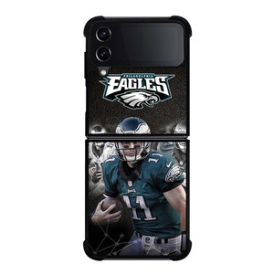 CARSON WENTZ PHILADELPHIA EAGLES Samsung Galaxy Z Flip 4 Case Cover CARSON WENTZ PHILADELPHIA EAGLES Samsung Galaxy Z Flip 4 Case Cover