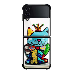 CAT ROMERO BRITTO Samsung Galaxy Z Flip 4 Case Cover CAT ROMERO BRITTO Samsung Galaxy Z Flip 4 Case Cover