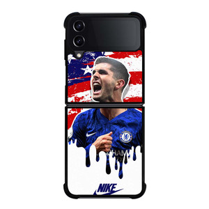 CHRISTIAN PULISIC USA FLAG NIKE Samsung Galaxy Z Flip 4 Case Cover