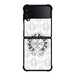 CHROME HEARTS WHITE Samsung Galaxy Z Flip 4 Case Cover CHROME HEARTS WHITE Samsung Galaxy Z Flip 4 Case Cover