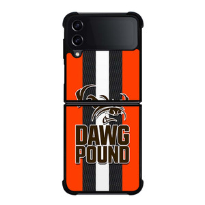 CLEVELAND BROWNS DAWG POUND Samsung Galaxy Z Flip 4 Case Cover CLEVELAND BROWNS DAWG POUND Samsung Galaxy Z Flip 4 Case Cover