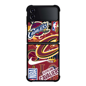 CLEVELAND CAVALIERS NBA STICKER BOMB Samsung Galaxy Z Flip 4 Case Cover CLEVELAND CAVALIERS NBA STICKER BOMB Samsung Galaxy Z Flip 4 Case Cover