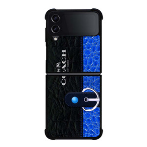 COACH BAG BLUE Samsung Galaxy Z Flip 4 Case Cover