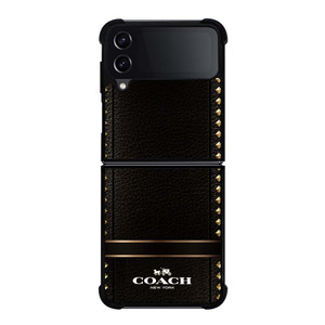 COACH BELT TEXTURE Samsung Galaxy Z Flip 4 Case Cover COACH BELT TEXTURE Samsung Galaxy Z Flip 4 Case Cover