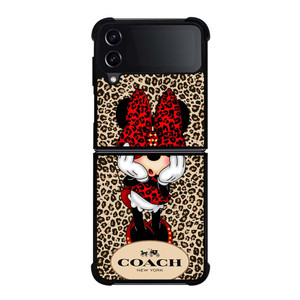COACH MINNIE MOUSE LEOPARD Samsung Galaxy Z Flip 4 Case Cover COACH MINNIE MOUSE LEOPARD Samsung Galaxy Z Flip 4 Case Cover