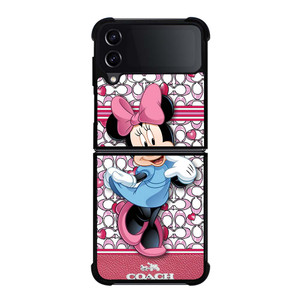 COACH MINNIE MOUSE PINK PATTERN Samsung Galaxy Z Flip 4 Case Cover COACH MINNIE MOUSE PINK PATTERN Samsung Galaxy Z Flip 4 Case Cover