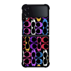 COACH NEW YORK ART LOGO Samsung Galaxy Z Flip 4 Case Cover COACH NEW YORK ART LOGO Samsung Galaxy Z Flip 4 Case Cover