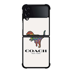 COACH NEW YORK DINOSAUR Samsung Galaxy Z Flip 4 Case Cover