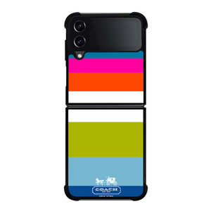 COACH NEW YORK STRIPE Samsung Galaxy Z Flip 4 Case Cover COACH NEW YORK STRIPE Samsung Galaxy Z Flip 4 Case Cover