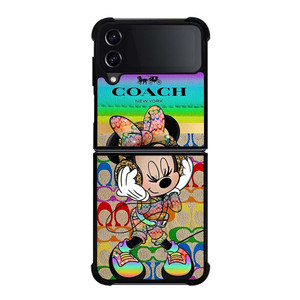 COACH RAINBOW MICKEY Samsung Galaxy Z Flip 4 Case Cover COACH RAINBOW MICKEY Samsung Galaxy Z Flip 4 Case Cover