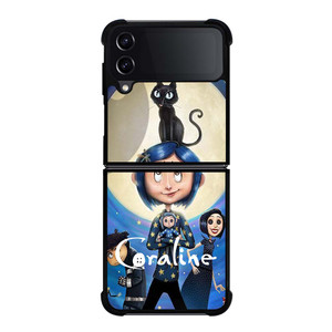 CORALINE CARTOON Samsung Galaxy Z Flip 4 Case Cover CORALINE CARTOON Samsung Galaxy Z Flip 4 Case Cover