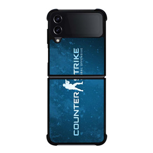 COUNTER STRIKE CSGO LOGO BLUE Samsung Galaxy Z Flip 4 Case Cover COUNTER STRIKE CSGO LOGO BLUE Samsung Galaxy Z Flip 4 Case Cover