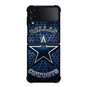 DALLAS COWBOYS BLUE METAL SYMBOL Samsung Galaxy Z Flip 4 Case Cover DALLAS COWBOYS BLUE METAL SYMBOL Samsung Galaxy Z Flip 4 Case Cover