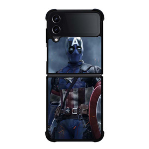 DEADPOOL CAPTAIN AMERICA MARVEL Samsung Galaxy Z Flip 4 Case Cover DEADPOOL CAPTAIN AMERICA MARVEL Samsung Galaxy Z Flip 4 Case Cover