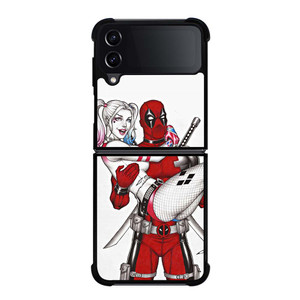 DEADPOOL HARLEY QUINN CARTOON Samsung Galaxy Z Flip 4 Case Cover DEADPOOL HARLEY QUINN CARTOON Samsung Galaxy Z Flip 4 Case Cover