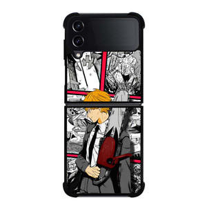 DENJI CHAINSAW MAN ANIME COLLAGE Samsung Galaxy Z Flip 4 Case Cover DENJI CHAINSAW MAN ANIME COLLAGE Samsung Galaxy Z Flip 4 Case Cover