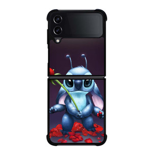 DISNEY STITCH AND ROSE FLOWER Samsung Galaxy Z Flip 4 Case Cover