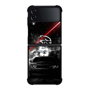 DODGE SRT BLACK CAR Samsung Galaxy Z Flip 4 Case Cover