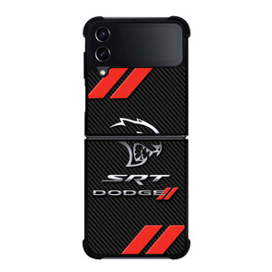 DODGE SRT CARBON LOGO Samsung Galaxy Z Flip 4 Case Cover DODGE SRT CARBON LOGO Samsung Galaxy Z Flip 4 Case Cover