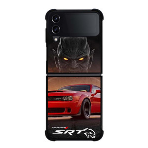 DODGE SRT DEMON CAR LOGO Samsung Galaxy Z Flip 4 Case Cover DODGE SRT DEMON CAR LOGO Samsung Galaxy Z Flip 4 Case Cover